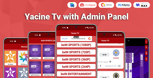 Yacine Tv (Live TV Channels, Live Matches) icon