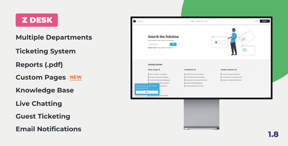 Z Desk - Support Tickets System with Knowledge Base and FAQs icon