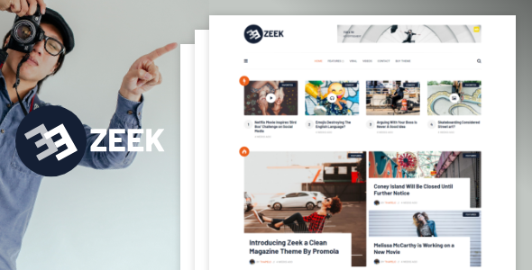 Zeek - A Clean WordPress Blogging / Magazine Theme icon