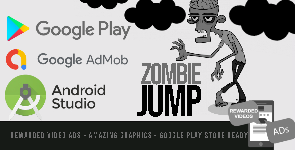 Zombie Jump - Android Studio - BuildBox - AdMob Ads Reward Video icon