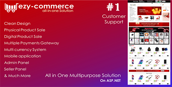ezycommerce: Multi Vendor Website In ASP.NET icon