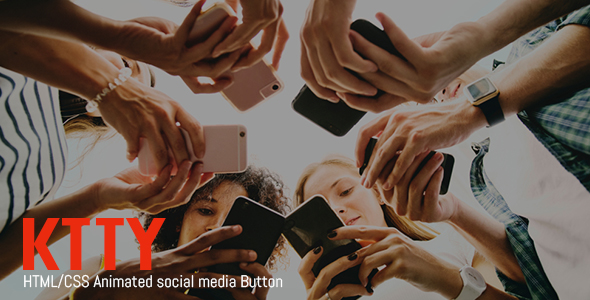 ktty - HTML/CSS Animated social media Button Collections icon