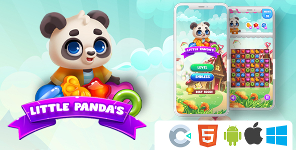 little panda match 3 ( Construct 3) icon