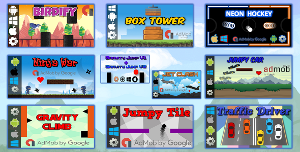 10 HTML5 Games Bundle (Construct 2 - CAPX) icon
