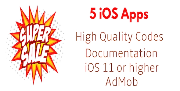 5 iOS Apps Source Code Bundle icon
