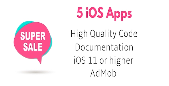 5 iOS Apps Source Code Bundle icon