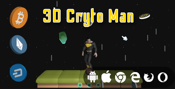 3D Crypto Man - Cross Platform Casual Game icon