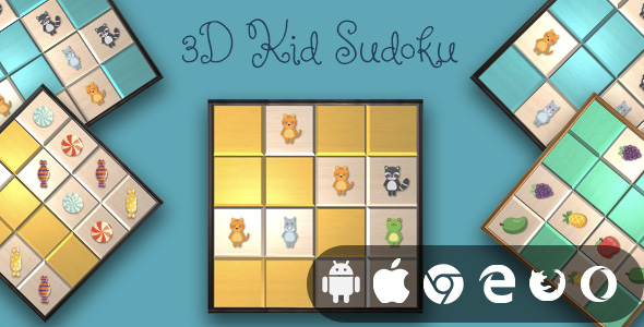 3D Kid Sudoku - Educational Game icon