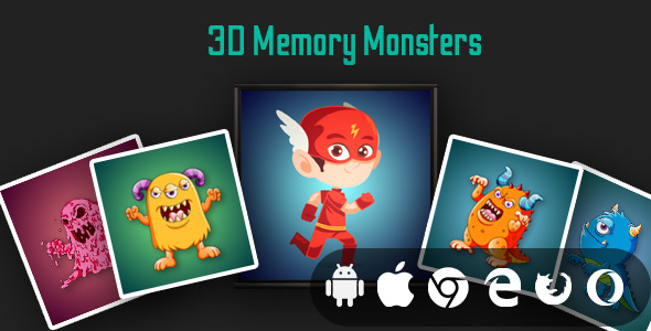 3D Memory Monsters - Cross Platform Educational Game icon