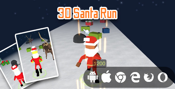 3D Santa Run - Cross Platform Christmas Game icon