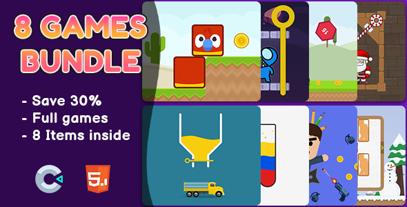 8 Games Bundle #1 - HTML5 Games | Construct 2 & 3 icon