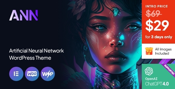 ANN - Artificial Neural Network WordPress Theme icon