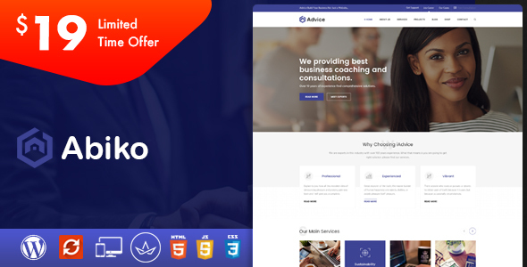 Abiko - Business Consulting WordPress Theme icon