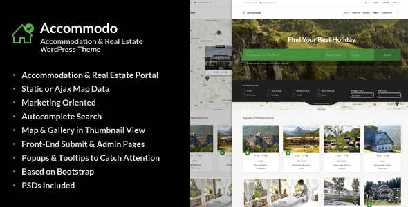 Accommodo - Accommodation Travel WordPress Theme icon