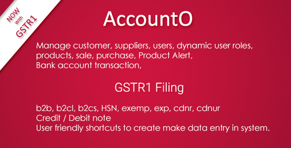AccountO - Accounting & Inventory Management System ( GST Compliance ) icon