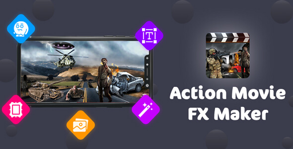 Action Movie FX Maker - Android App + Admob + Facebook Integration icon