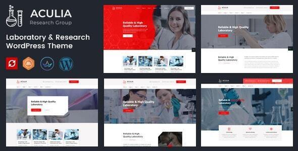 Aculia | Laboratory & Research WordPress Theme icon
