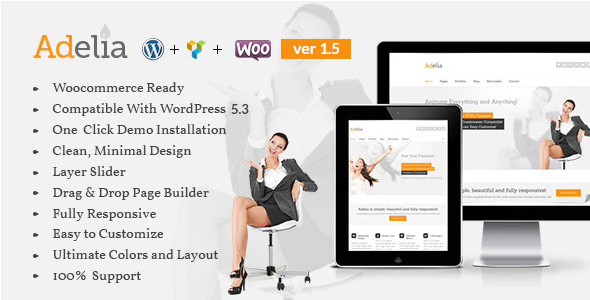 Adelia - Corporate Business WordPress Theme icon