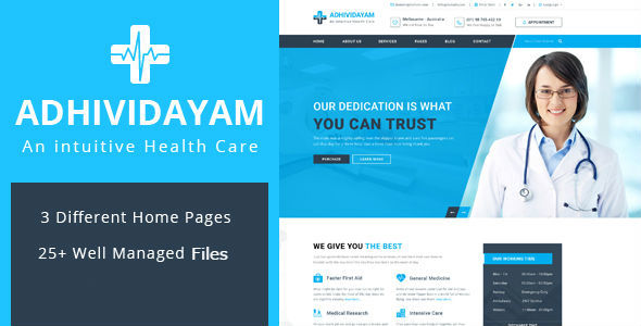 Adhividayam - Medical Care WordPress Theme icon