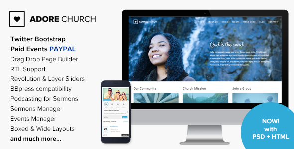 Adore Church - Responsive WordPress Theme icon