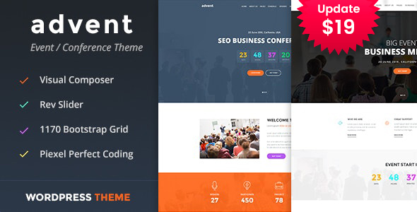 Advent - Conference & Event WordPress Theme icon