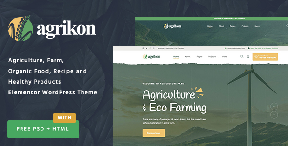Agrikon - Organic Food & Agriculture WooCommerce Theme icon