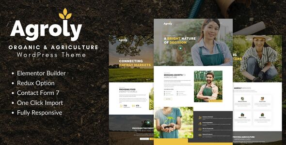Agroly - Organic & Agriculture Food WordPress Theme icon