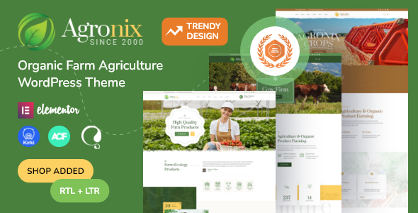 Agronix - Organic Farm Agriculture WordPress Theme icon
