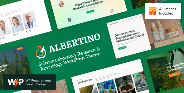 Albertino - Science Laboratory Research & Technology WordPress Theme icon