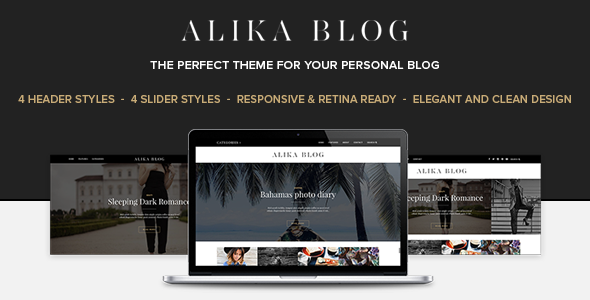 Alika - Personal WordPress Blog Theme icon
