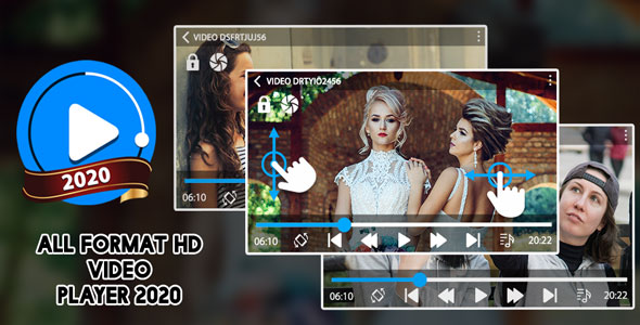 All Format HD Video Player 2020 - Android App + Startapp + Admob + Facebook Integration icon