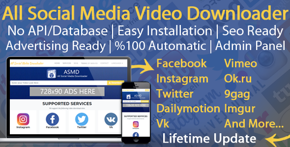 All Social Media Video Downloader V6 icon