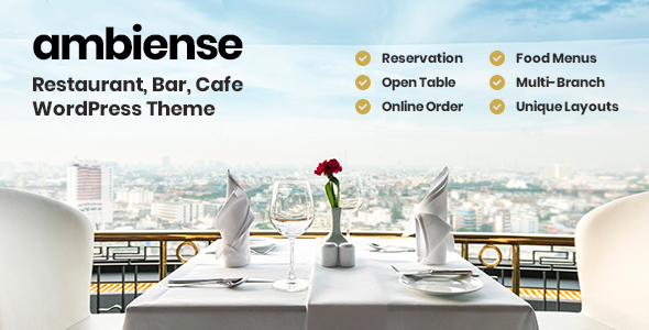 Ambiense - Restaurant & Cafe WordPress Theme icon