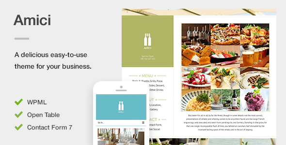 Amici - A Flexible & Responsive Restaurant or Cafe Theme for WordPress icon