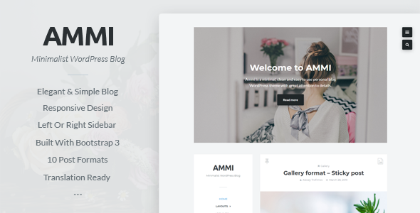 Ammi - Minimalist WordPress Blog icon