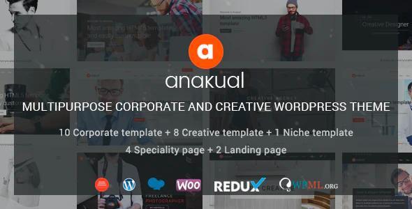 Anakual - Multipurpose Corporate and Creative WordPress Theme icon