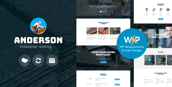 Anderson | Industrial Roofing Services Construction WordPress Theme icon