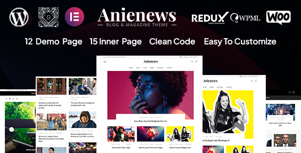 Anienews – News & WooCommerce WordPress Theme icon