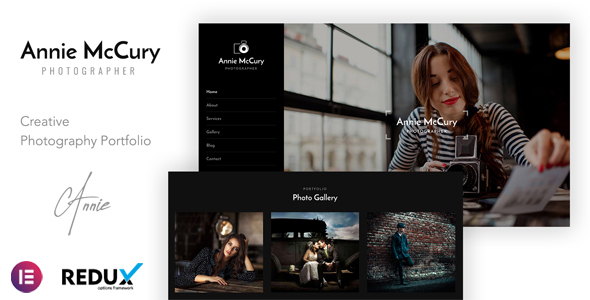 Annie - Creative Photography Elementor WordPress Theme icon