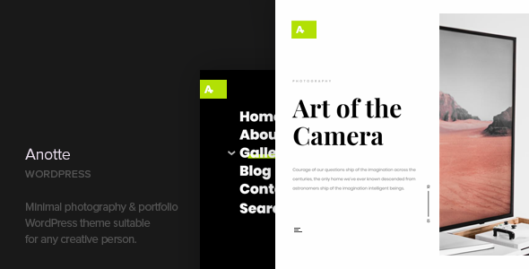 Anotte - Horizontal Photography WordPress Theme icon