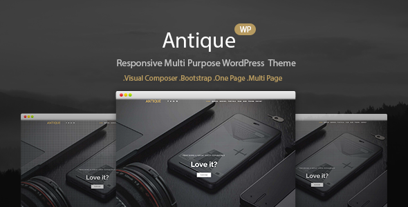 Antique - Responsive Personal Portfolio WordPress Theme icon
