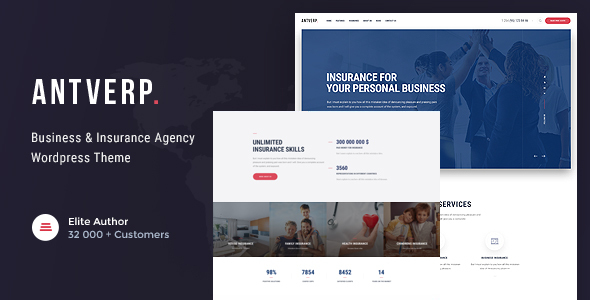 Antverp | An Insurance & Financial Advising WordPress Theme icon