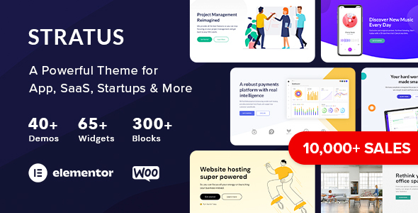 App, SaaS & Software Startup Tech Theme - Stratus icon