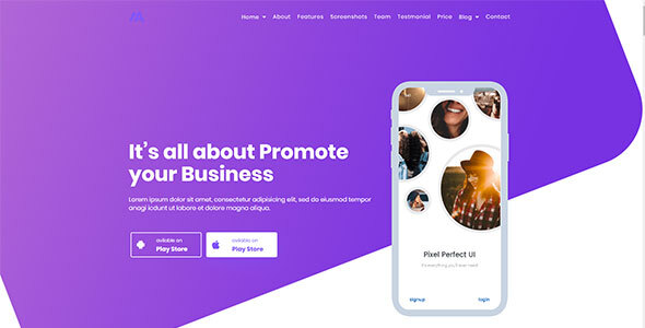 Appton - App Landing WordPress Theme icon
