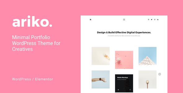 Ariko - Minimal Portfolio WordPress Theme for Creatives icon
