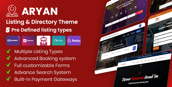 Aryan - Listing & Directory WordPress Theme icon