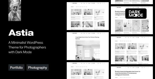 Astia - Minimal Portfolio WordPress Theme for Photographers icon