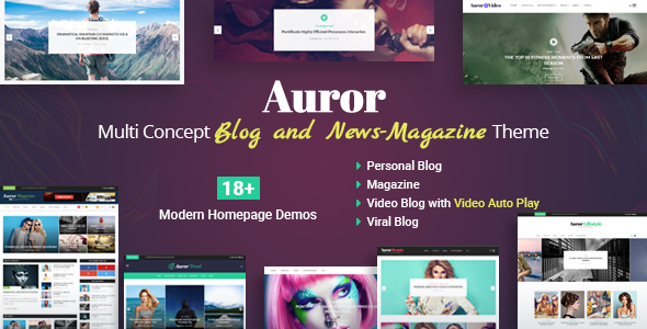 Auror- Blog Magazine WordPress Theme icon