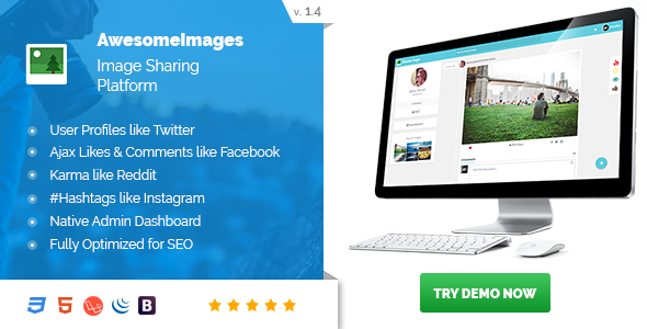 Awesome Images : Photo Sharing Platform - Supports GIFs and Social Login icon