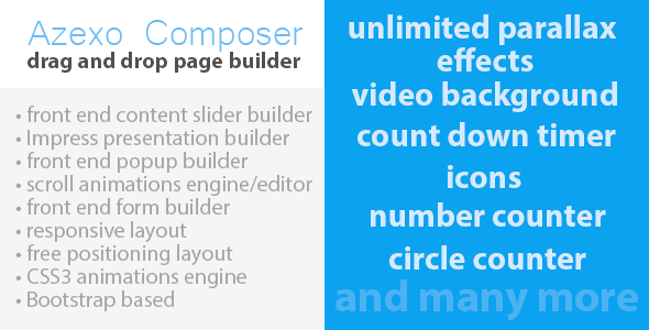 Azexo Composer Drupal page / block builder